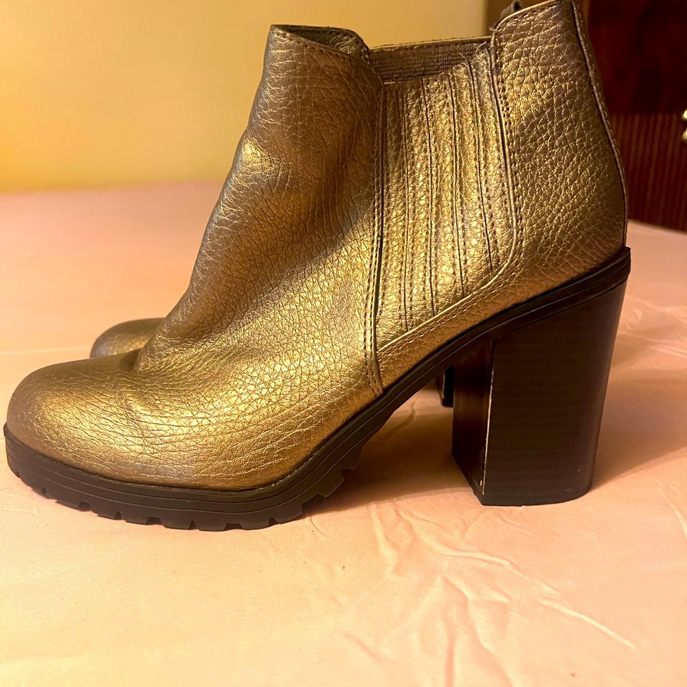 Gold Ankle Boots